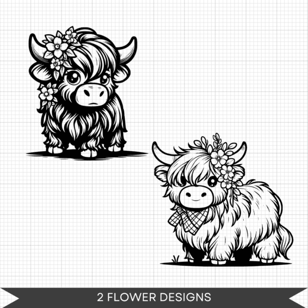 Highland Cow Bundle – 28 Instant Download Svg Images