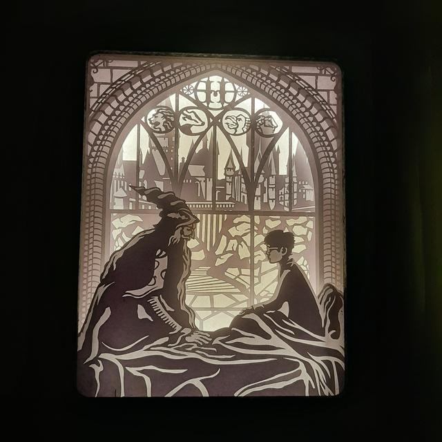 Harry Potter Light Box Svg, Layered cardstock, File for Cricut and silhouette